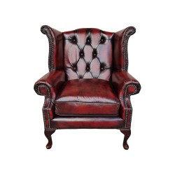 Tomney Style Queen Anne Wing Chair 